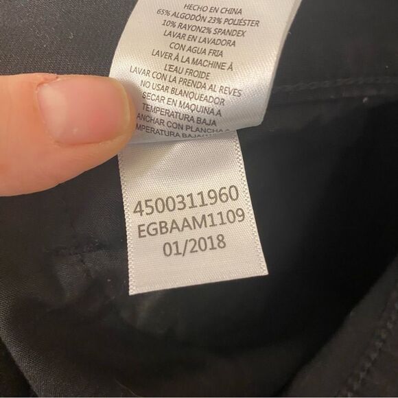 Sam Edelman Stiletto High Rise Skinny Crop black denim jeans cotton rayon 31 - Picture 6 of 11